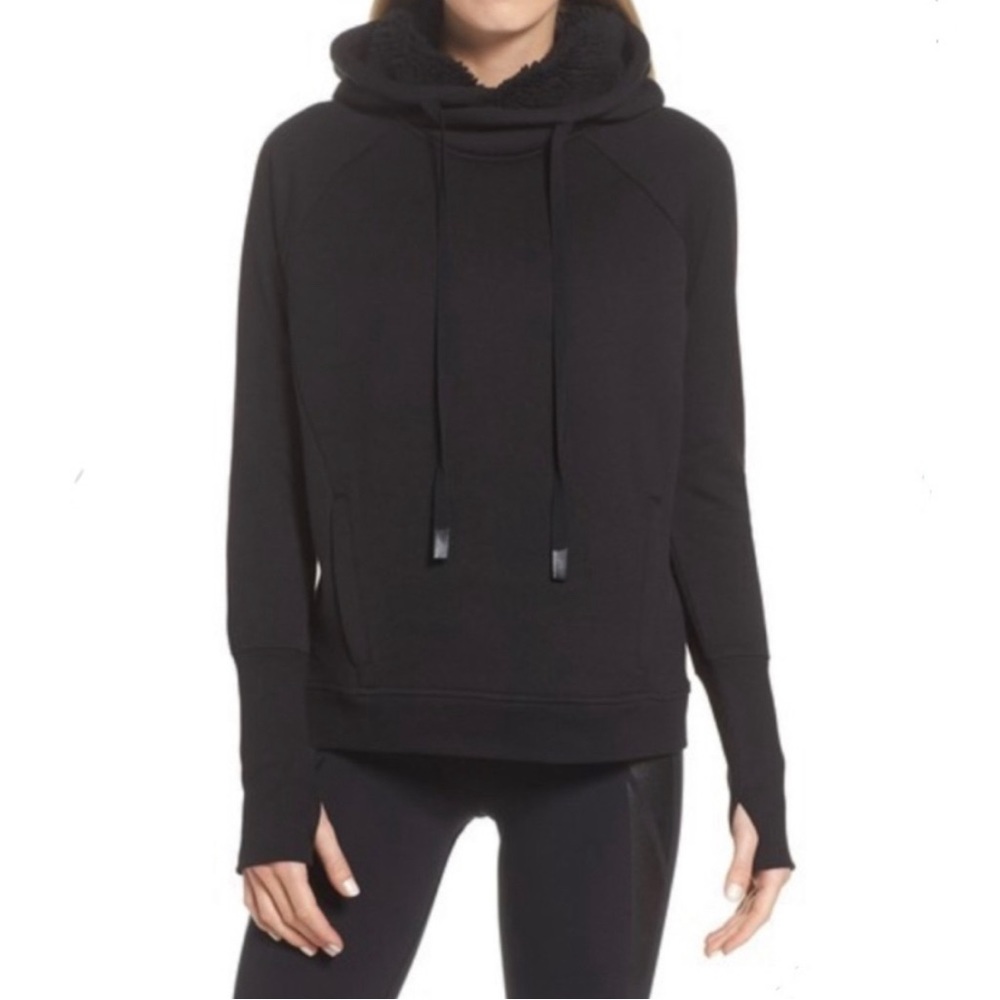 ALO Frost Hoodie in Black XS